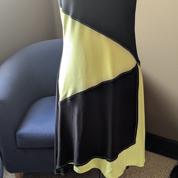 Joseph Ribkoff Black and Yellow Casual Dress - Picture 7 of 7